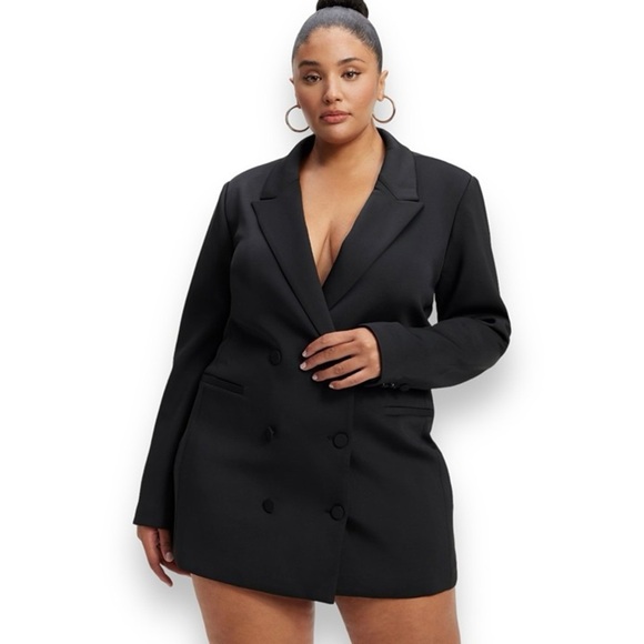 Good American Executive Scuba Knit Blazer NWT , sz 7 / 4XL - Picture 1 of 12
